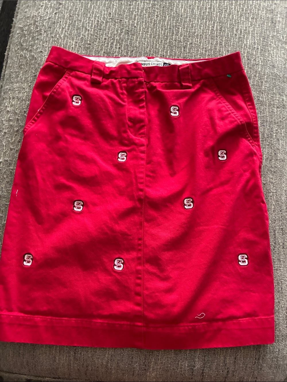 NCSU Embroidered Mini Skirt with Subtle Logo Motifs